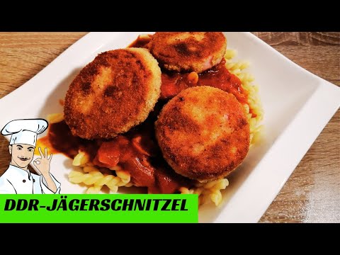Das Originale DDR Jägerschnitzel mit Originaler Tomatensoße