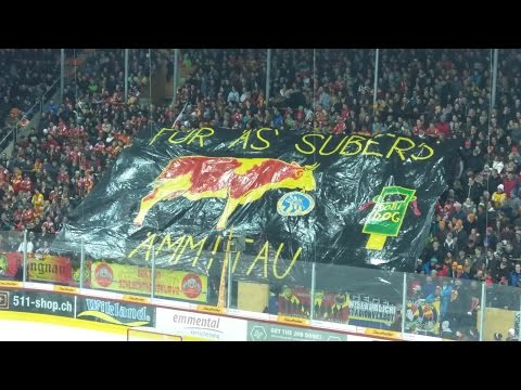 Choreo "Für äs subers Ämmitau" (SCL Tigers vs. SC Langenthal, 3. Playoff-Halbfianlspiel)