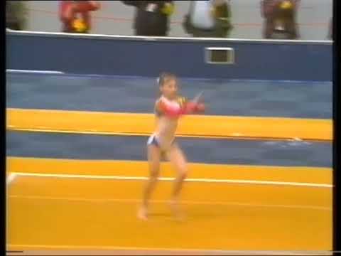Daniela Silivas [ROM] 1987 WC Compulsory FX [10.00]