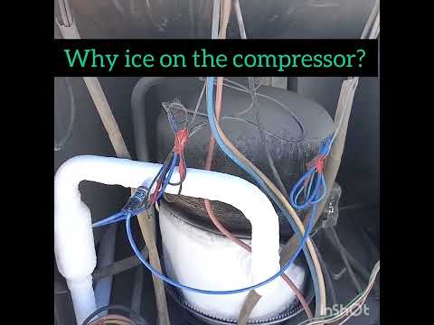 Why ice on the compressor? compressor aur suction pipe mein ice kyu? #ice #shorts #viralvideo #ac