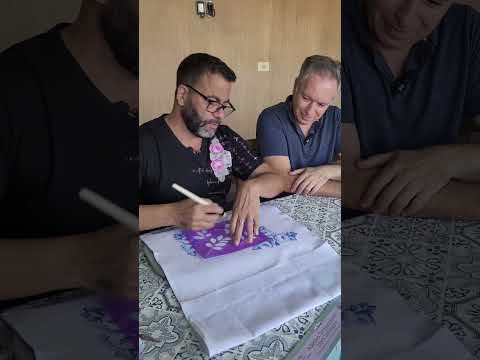 Aula exclusiva com Iran Silva e Luis Moreira: Pano de Copa com Rosas Azuis