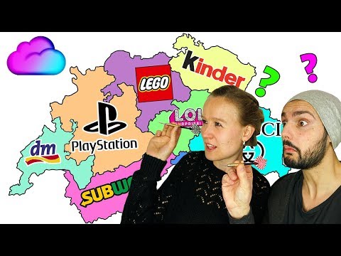 Darts AUF KARTE WERFEN & ALLES KRIEGEN was man trifft KAAN VS KATHI Throwing Darts on Map Challenge