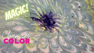 MAGIC Color Changing Iridescent Pour Painting~You won’t believe what happens!🪄🎩