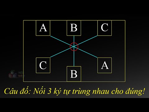 Cách giải câu đố nối 3 ký tự trùng nhau sao cho đúng!