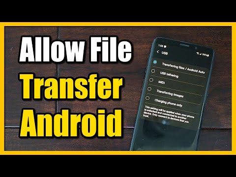 How to Allow File Transferring MTP from Android Phone to Computer (Android Tutorial)