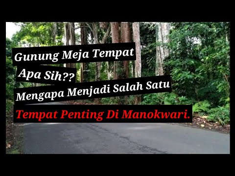 Tempat Wisata Alam Hutan Gunung Meja Manokwari Provinsi Papua Barat.