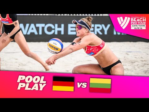 Müller/Tillmann vs. Ievute/Kliokmanaite - Pool Play Highlights | Cape Town 2025 #BeachProTour