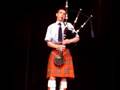 Andrew playing a bagpipe solo 