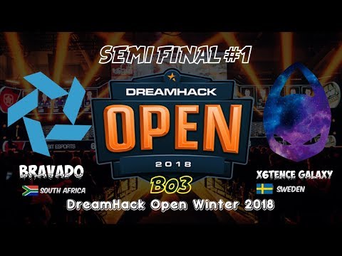 LIVE: Bravado vs x6tence Galaxy - DreamHack Open Winter 2018 - Semifinals - CS:GO