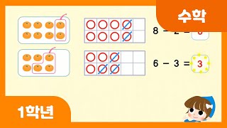 [초등 1학년 | 수학] 세 수의 뺄셈을 어떻게 할까요 | 덧셈과 뺄셈 | 한 자리 수 | 수와 연산