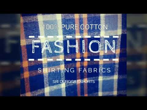 Cotton checks shirting fabrics
