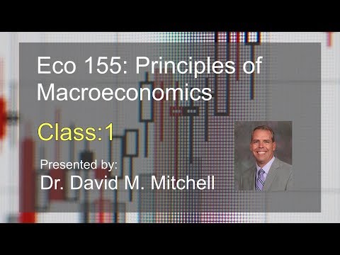 Eco 155: Principles of Macroeconomics Class 1