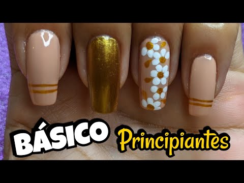 DECORACIÓN DE UÑAS Flores Básicas y fáciles | FLOWERS NAILART ♥ NailArt By Andy