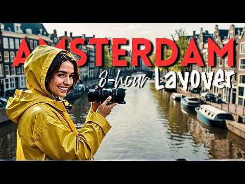 AMSTERDAM AIRPORT Insider Shares Top 8-Hour Layover Tips! 4K | Sydtravella