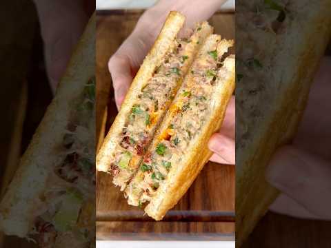 The Best Tuna Sandwich Ever! #TunaSandwich #TunaMelt #EasyRecipe