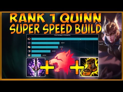 #1 QUINN *SUPER SPEED* BUILD (CRAZY BACKDOOR TO WIN) - League of Legends