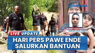 Sambut Peringatan Hari Pers Nasional, PAWE Ende Bagi-bagi Sembako untuk Warga Kurang Mampu