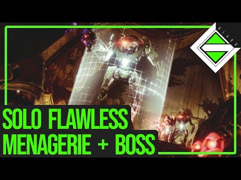 SOLO Flawless Menagerie + Boss (No Gauntlet Cheese) | Destiny 2