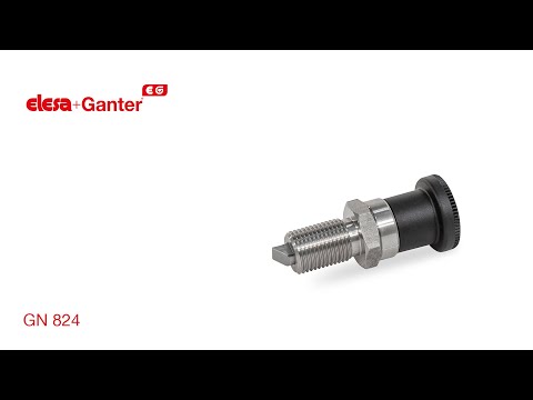 GN 824-BK İndeksleme pistonları Hareketsiz konumsuz, kilitleme somunlu