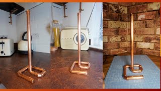How to Make a Paper Towel Holder using copper pipe