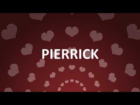 HAPPY BIRTHDAY PIERRICK