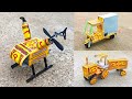 Diy 3 Awesome Matchbox Toys Helicopter Tractor With Trolley Rickshaw You Can Make It
