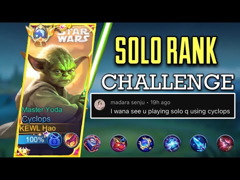 HYPER CYCLOPS SOLO RANKED CHALLENGE!! 🙄 (No Cut)