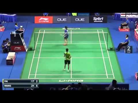 R2 Oue Singapore Open 2015   Wang Shixian vs Pai Yu Po