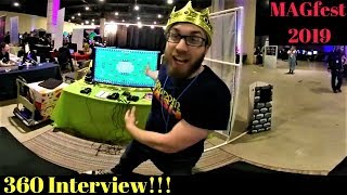 Kingdom Bash Game Developer at MAGfest 2019 (360 Video Interview)