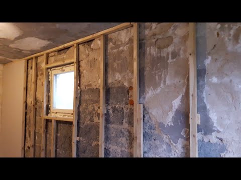 Do-it-yourself garage renovation part8 plasterboard wall