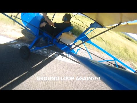 Bloopers in learning to fly... in a taildragger ultralight Affordaplane