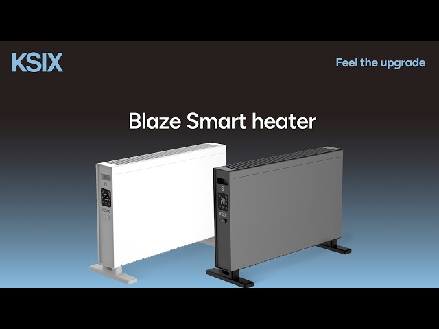Convector Elétrico Ksix Blaze 2000W Wifi Comando Ecrã LED Tuya Proteção video