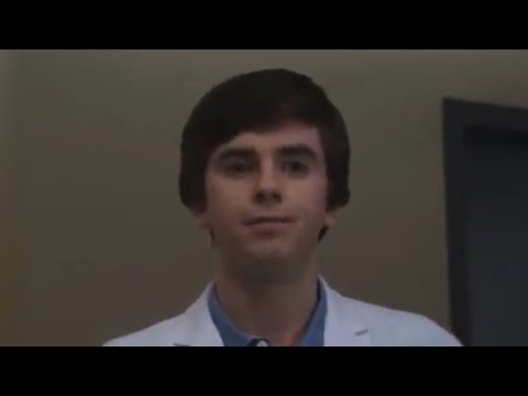 The Good Doctor "you're a terrorist aren't you" scene but with laugh track