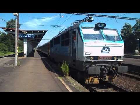 Odjezd vlaku Ex 143 Odra (ČD 151.004, zpoždění 7 min) - Karviná hl.n., 2. 7. 2013