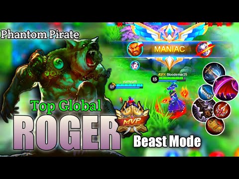 Roger New Build🔥 That Aggressive Skill Combo | Top Global Roger | BLOODEMAR | MLBB
