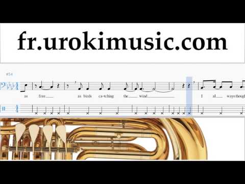 Cours de Tuba Miley Cyrus - Malibu Tuto Partitions Partie#2 um-i829