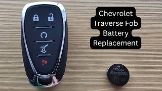 How To Replace or Change Chevrolet Traverse Remote Key Fob Battery 2018 - 2020