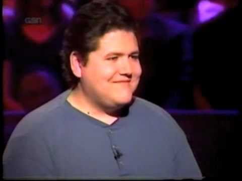 Joe Trela on primetime Who Wants to be a Millionaire CHAMPIONS EDITION