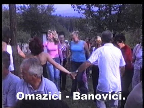 Kolo uz pjesmu Omazići. Muzika: Salčo, Adnan & Adem.  Arhivski snimak sa VHS kasete.