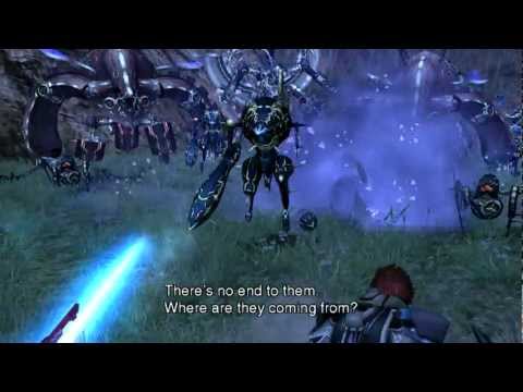 (Wii) Xenoblade Chronicles HD Cutscene 043 - Metal Face Retreats Again - ENGLISH