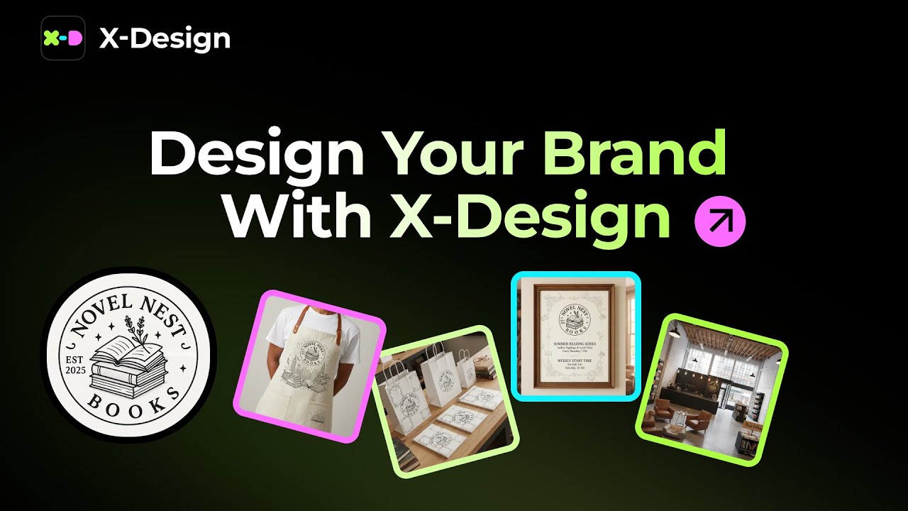 X-Design AI Tutorial | Create a Full Brand Design with AI | Logo Design &amp; Poster Creation