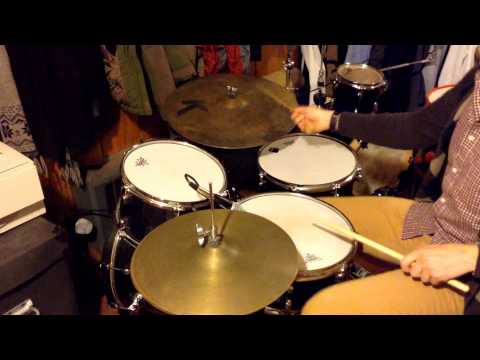 Inverted Double Stroke Halftime Shuffle with Polyrhythmic Bell Pattern ala Mike Johnston