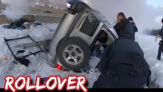 Rollover After Ramming a Cop