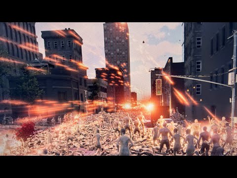200,000 Zombies vs 900 Phalanx CX gold fight in the city | Ultimate Epic Battle Simulator 2 | UEBS2
