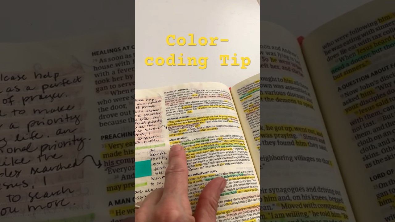 How to highlight in Bible Study #biblestudy #biblestudytips