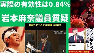 2025.11.20 参政党 岩本麻奈議員 コロナワクチンの有効性95％は相対リスクで強調しただけ。 実際のコロナワクチン有効性はたったの0.84%だった。