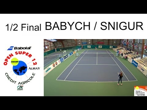 Victory of Snigur (UKR) over Babych (CAN) (6/2 6/3) - Open Super 12 Auray Tennis