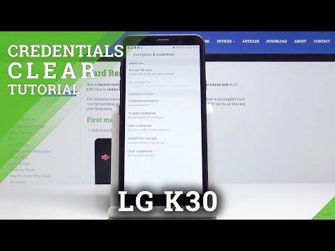How to Clear Credentials in LG K30 – Wipe All Certificates