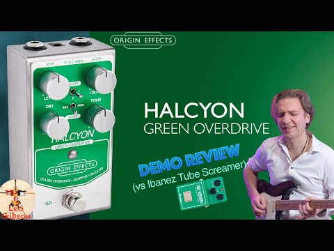 Origin Effect Halcyon Green Overdrive: Not Sponsored Demo and Review | vs Ibanez Tube Screamer