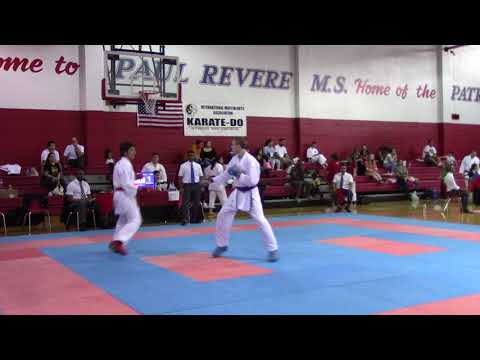 16 17 Male Advanced Kumite Finals Jared Y  vs  Joaquin W